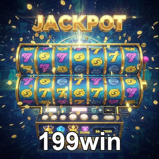 Imagem promocional do site 199win mostrando máquinas de caça-níqueis do jogo Slots05.