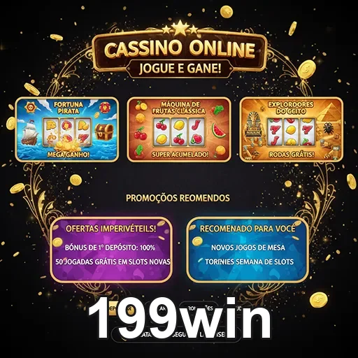 Sessão de jogos seguros na 199win, plataforma confiável
